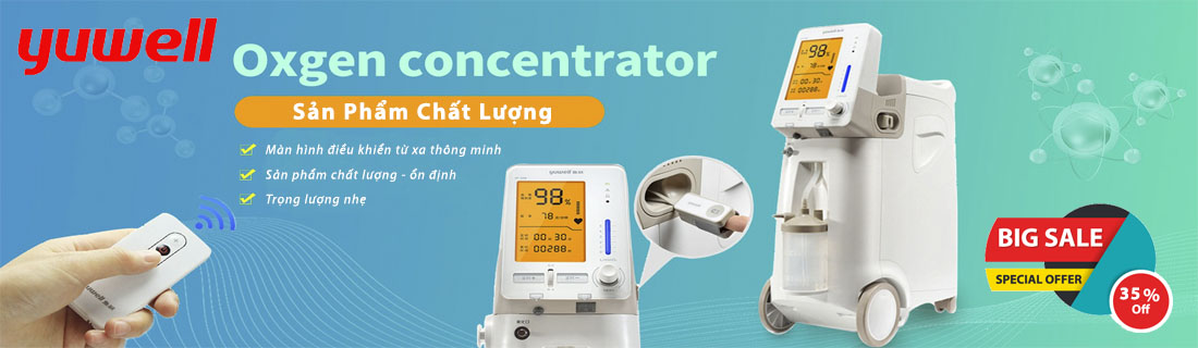 Cung cấp Máy tạo oxy cho người bệnh tại nhà Yuwell chính hãng máy thở oxy Máy đo huyết áp máy hút dịch Yuwell giá rẻ.